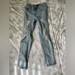 Sky Blue Aeropostale High Rise Jeggings